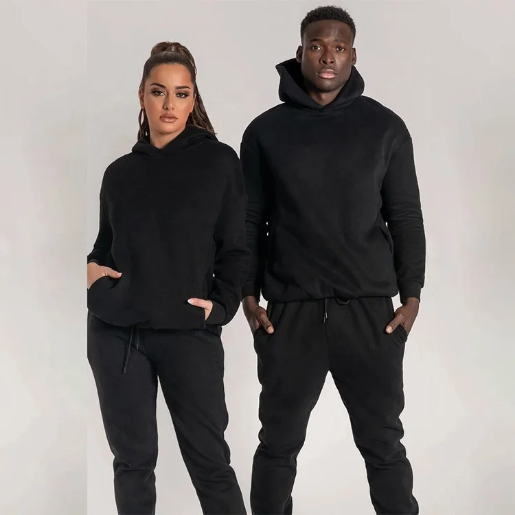 

Winter Designer Fleece Unisex Female 2 Piece Outfits Fall Mens Hoodie And Jogger Set For Ladies, Custom color