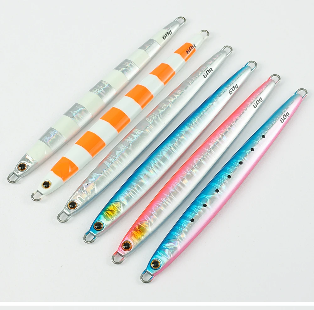 

Jigging Pro 60g 80g Pesca Fishing Accessories Saltwater Fishing Lead Metal Jigs Jigging Lures