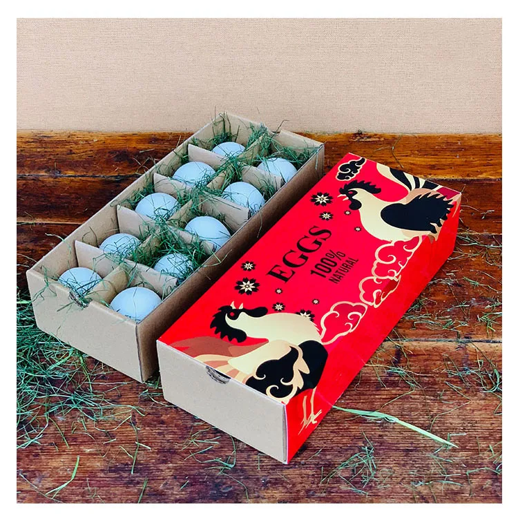 Ecofriendly Corrugated Paper Egg Cartons 10cell Recyclable Paper Eggs