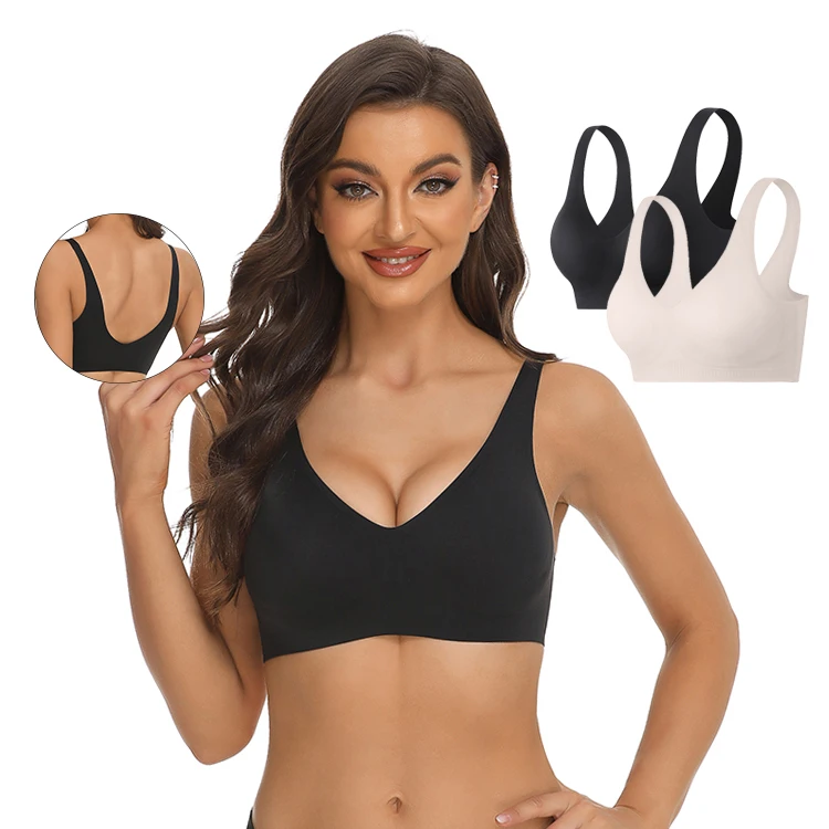 

New Design Wireless Women Seamless Push Up Bra, As show
