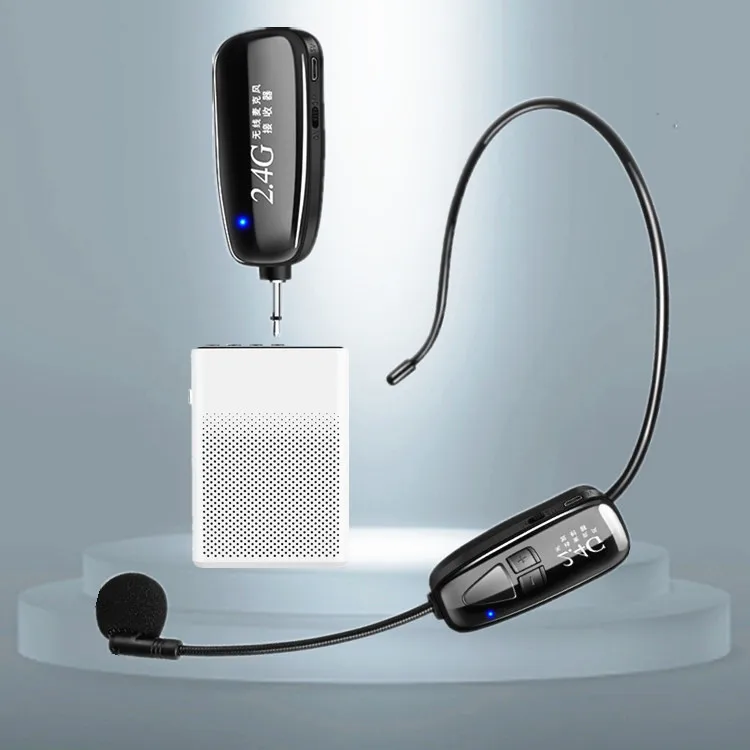 

Promotional capacitor 15 Watts 50 meter connected 2.4 G headset wireless microphone