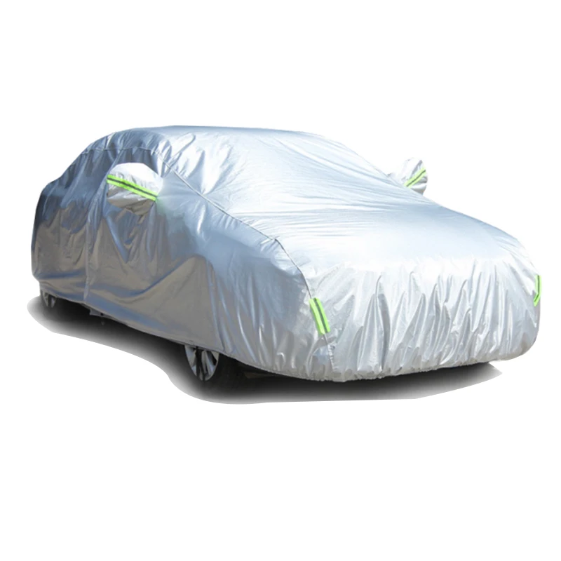 

Rownfur Amaon ebay drop shipping full cover universal type waterproof dust proof customized side sedan SUV protect car cover, White