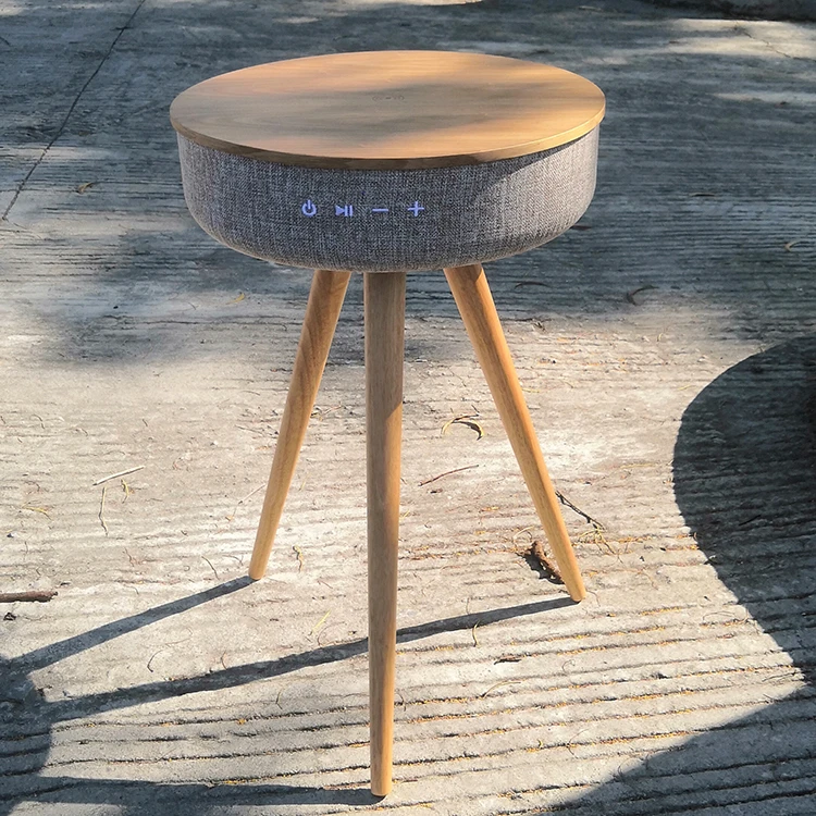 

Multifunctional Bedside Table Speaker Night Stand Table QI Wireless Charging Smart HIFI Speaker Coffee Table Bluetooth Speaker