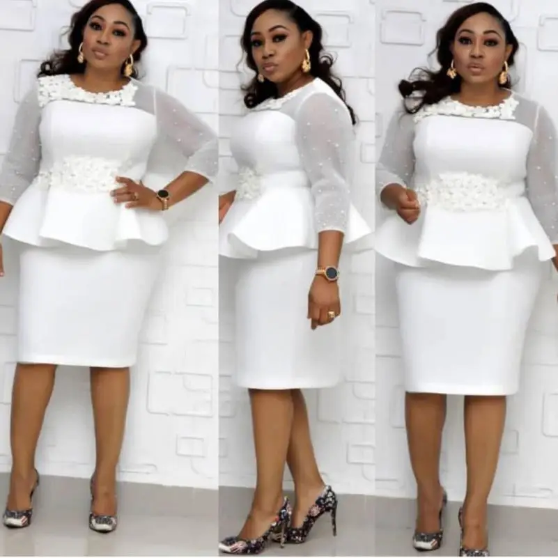 

Plus size women clothing elegant turkey ladies office dresses, Color