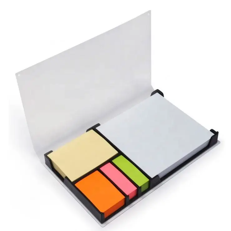 

JUNWEI wholesale office stationary tear-off custom post Sticky memo pad Notes set with logo, 5 color