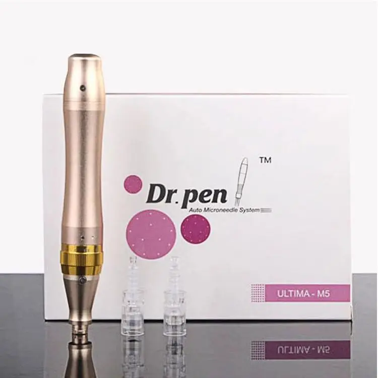 

gold 5 speed level derma dr pen Ultima M5 powerful Rechargeable wireless micro needle pen cordless dermapen M5-W