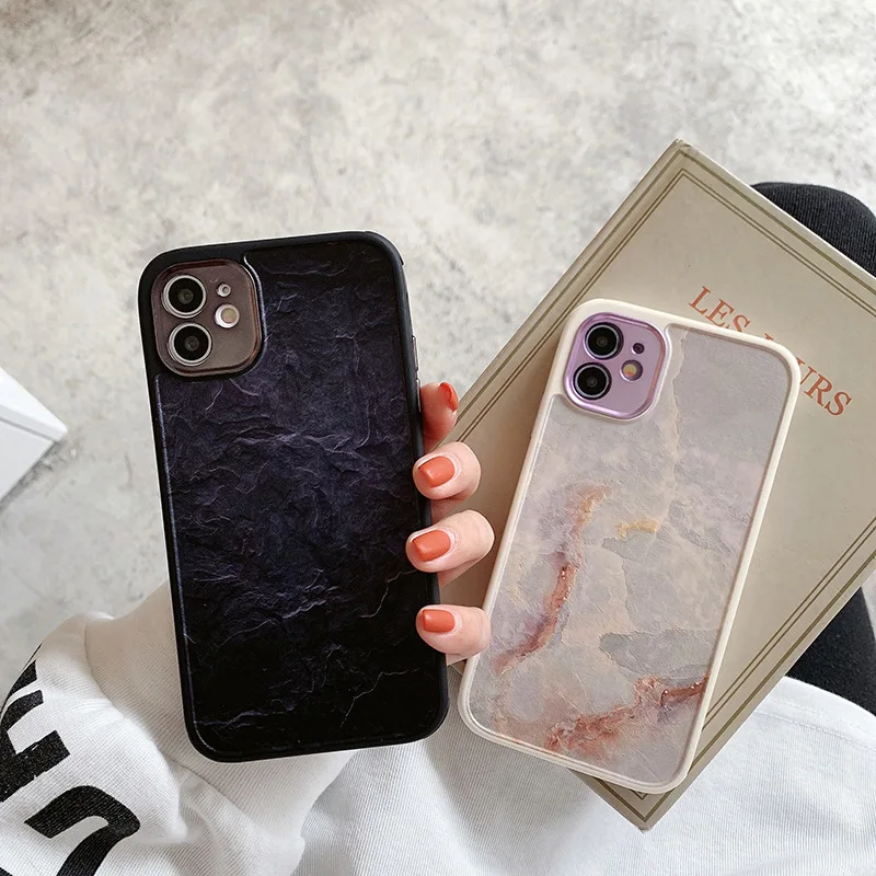 

Luxury Marble Shockproof Phone Case For iPhone 12 11 Pro Max Mini X XR XS Max 7 8 Plus Soft TPU Bumper Back Cover Coque