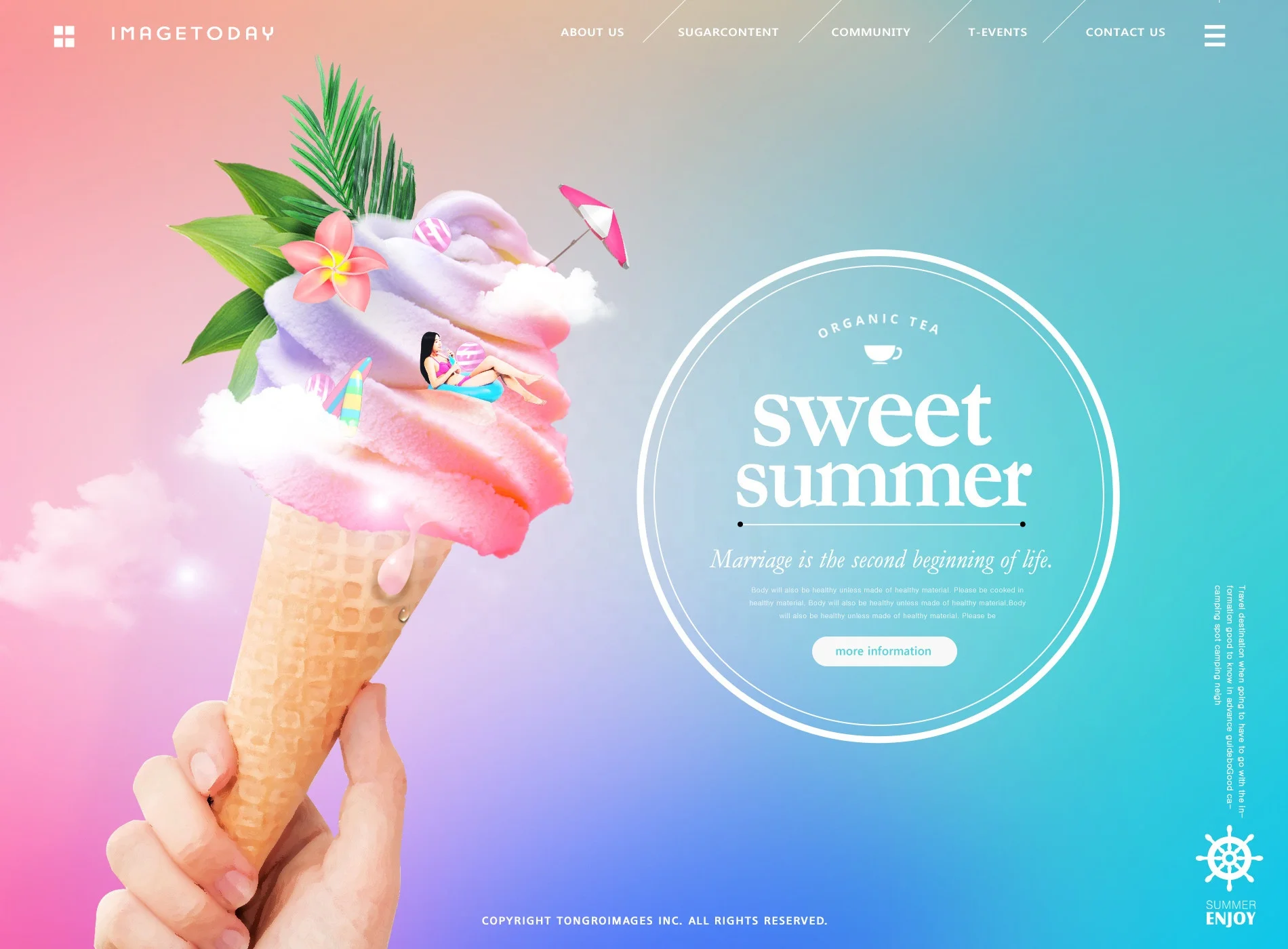 
Fashion fruit drink creative graphic editor 