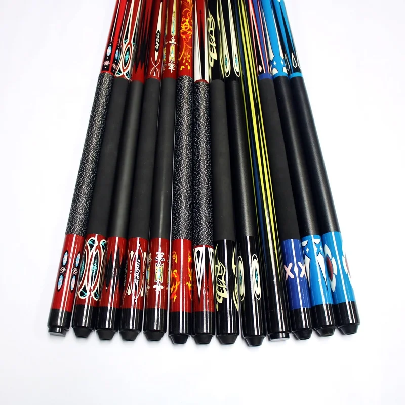 

Colorful 57" copycarbon 1/2 billiard pool cue for random choice