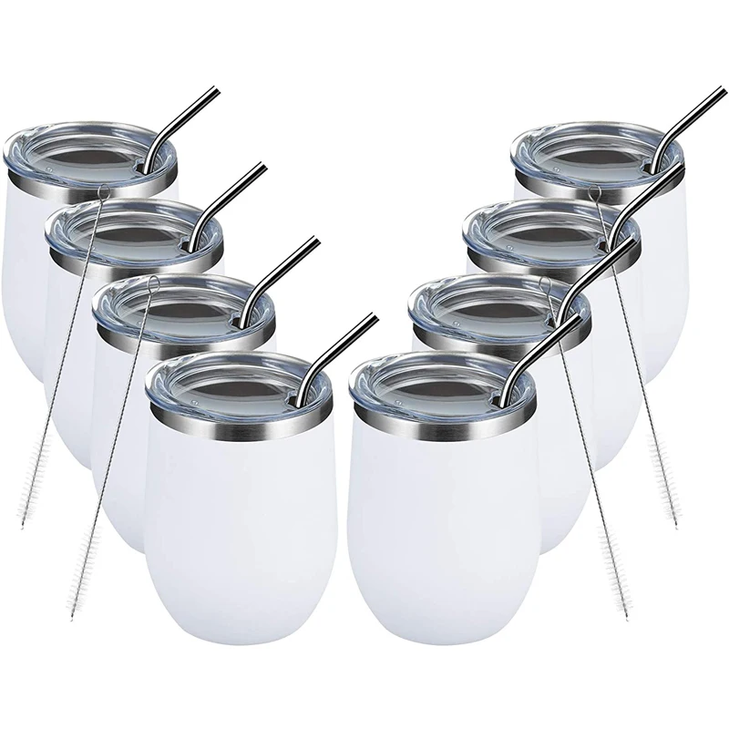 

Wholesale New Design 12oz Colorful Coffee Gradient Wine Egg Shaped Tumbler Cups, Customized color