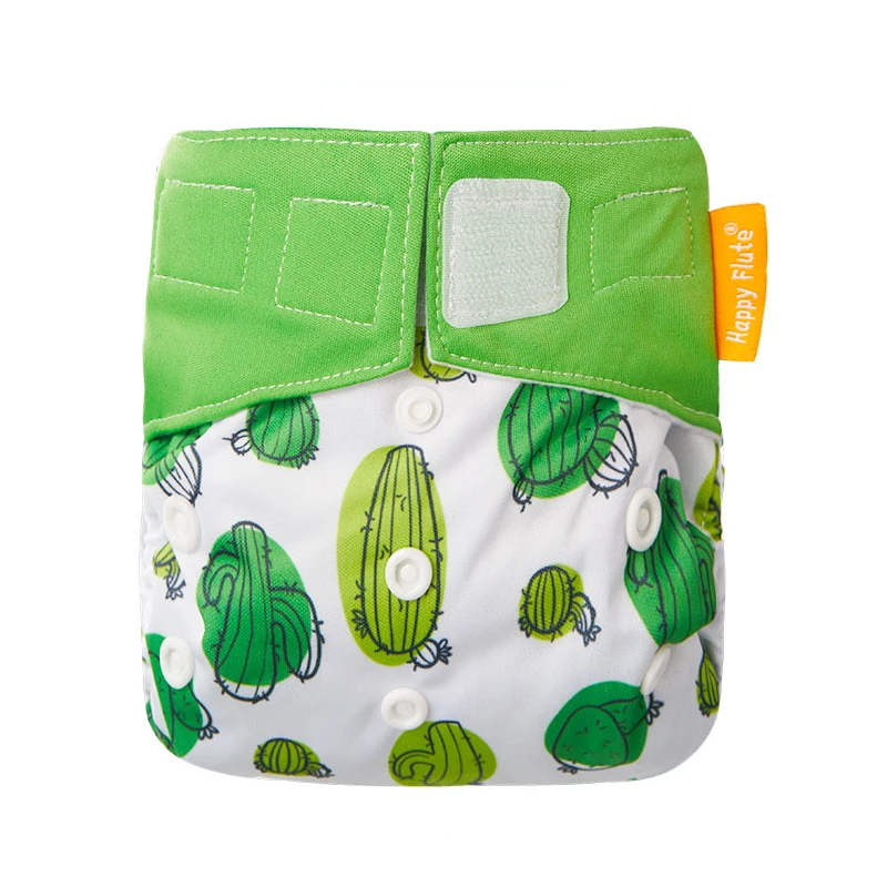 

Happyflute hook-loop  Washable bamboo charcoal night aio cloth diaper wholesale, 300 patterns