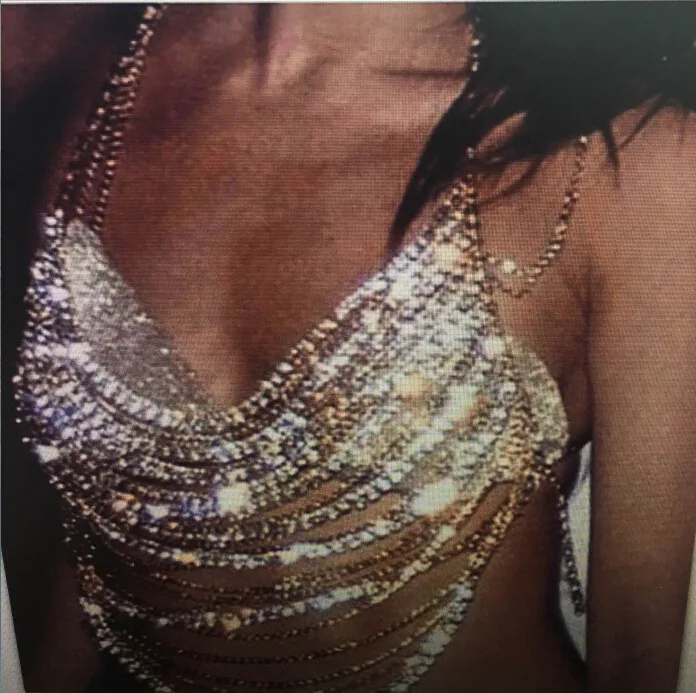 

Stylish sexy hot club bling body chain jewelry underwear tassel crystal rhinestone