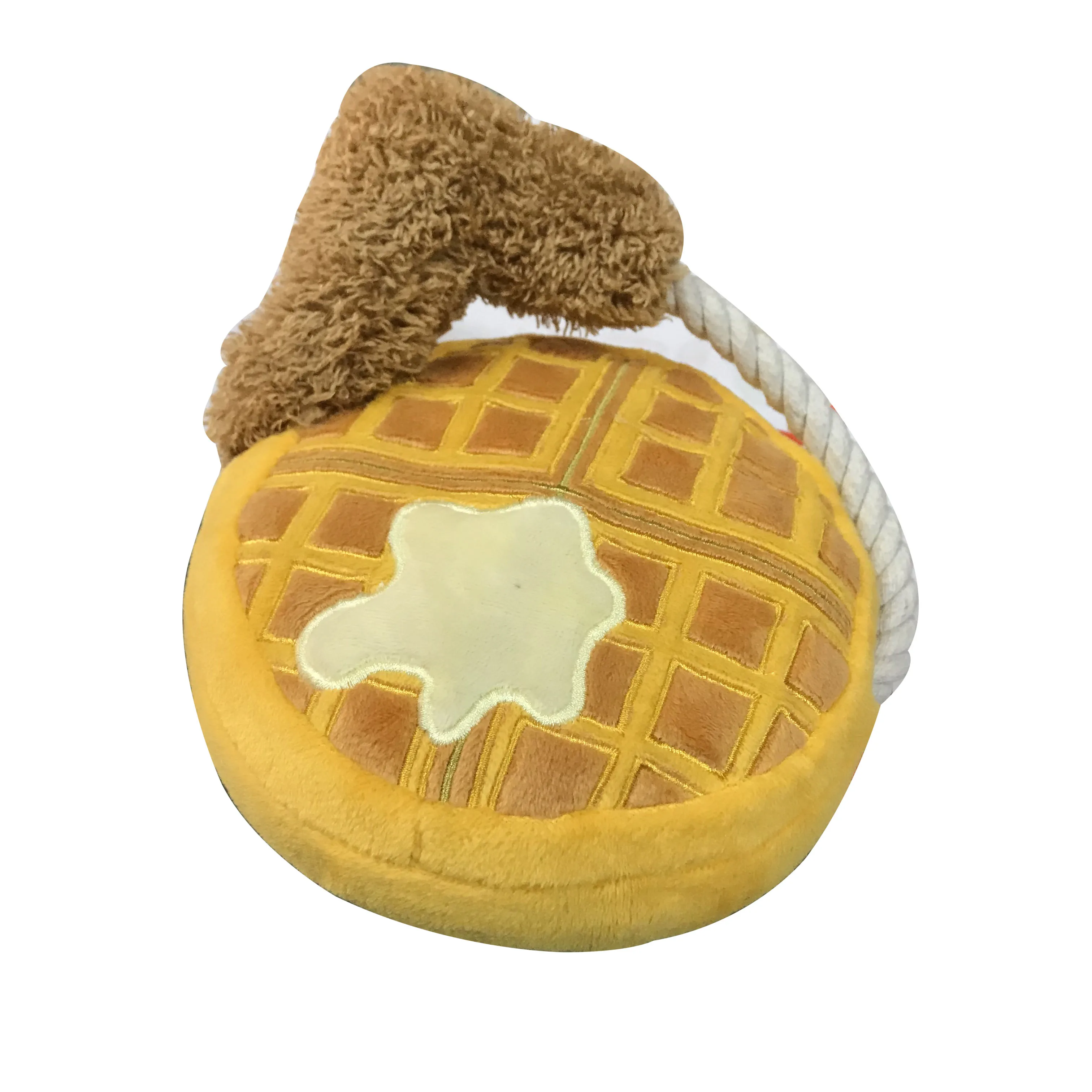 

Dog Chew Toys Waffle Squeaky Plush Pet Toys