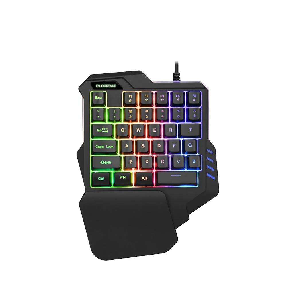 

One-Handed Mechanical Gaming Keyboard Portable Mini RGB Gaming Keypad 35 Keys Game Controller for PC