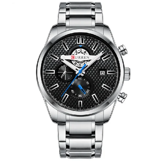 

CURREN Watch For Men Fashion Quartz Sports Wristwatch Chronograph Clock Stainless Steel Male Watches Men Wrist Reloj Hombre