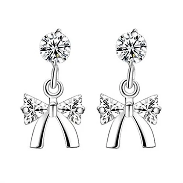 

Custom Wholesale Jewelry 18k Pure Gold Diamond Zircon Moissanite Silver Black Enamel Butterfly Stainless Steel Earrings