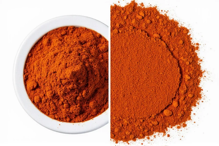 Chili powder jar on a kitchen counter