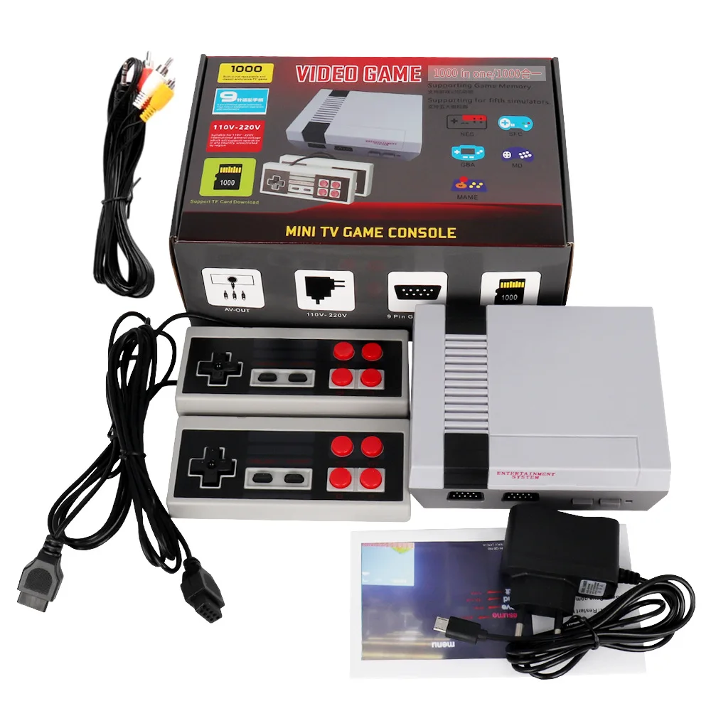 

Best Christmas Gift classic 1000 in 1 vintage game console Home entertainment video game console, Grey