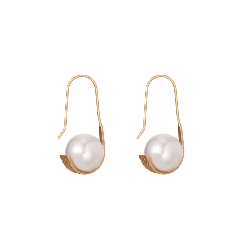 

Hainon High Quality Cultured Pearl Earrings Dangle Stud Pearl Earrings, Picture shows