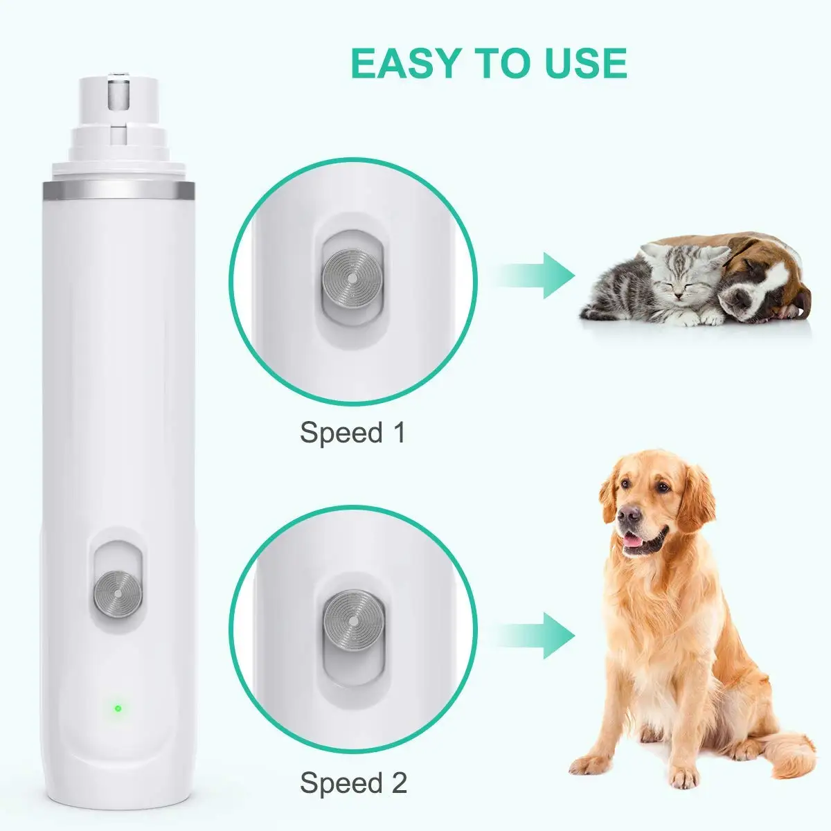 Premium Powerful Power Paw Grooming Cordless Upgraded Low Noise Paws ...