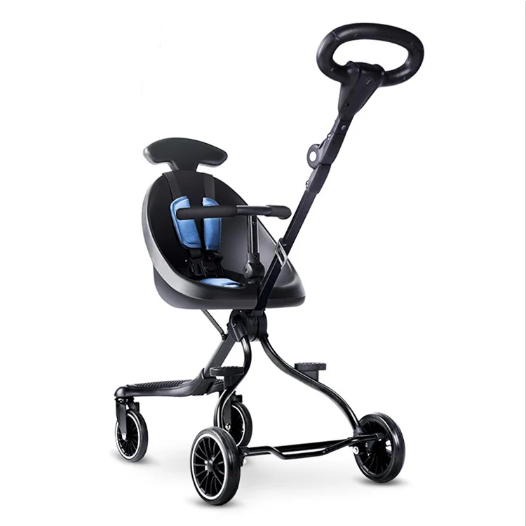

Small Folding Lightweight Baby Stroller, Blue, gray