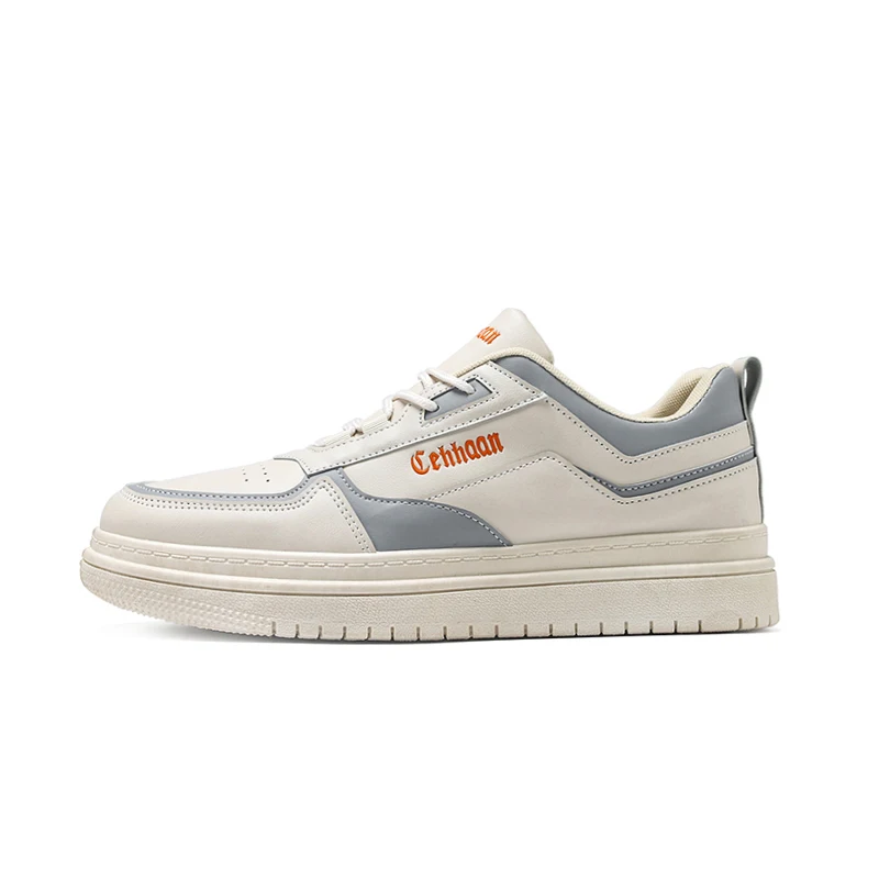 

promotion Ins trendy white board shoes Korean men white casual shoes men's small breathable white shoes, Customized color