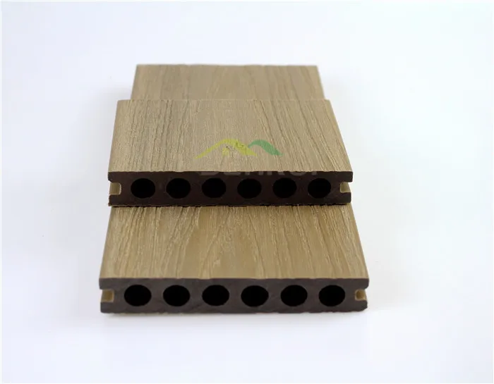 
New Tech WPC Co-extrusion capped Extruded Wood Plastic Composite Decking 