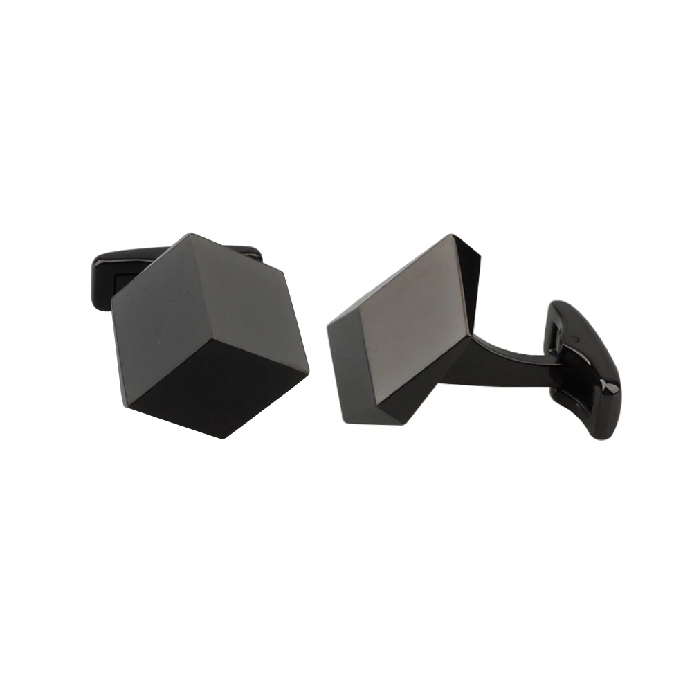 

Black Nice Polished Watch Cufflink Geometric Design Plain Blank Cufflinks