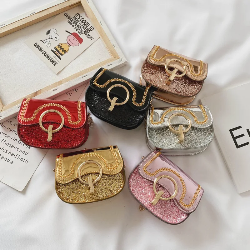 

bag woman girls crossbody bag kid women purses and handbags, Champagne, black, silver, red, gold, pink