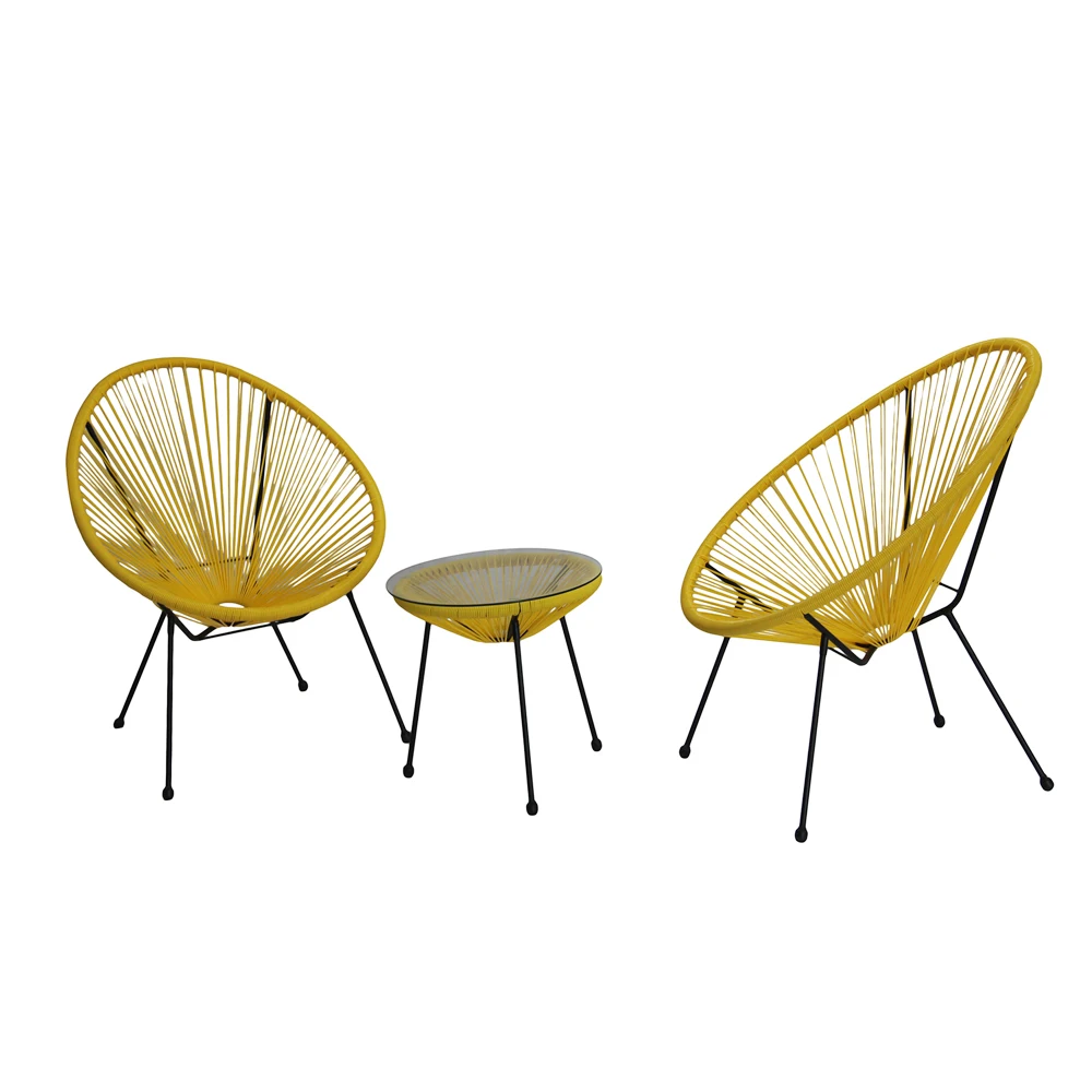Wholesale Indoor Outdoor Steel Wicker Patio Acapulco
