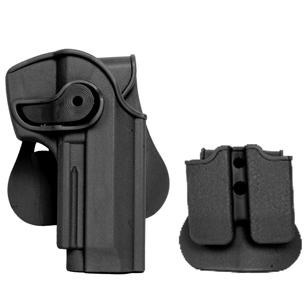 

SABADO 2021 G17 19 accessories tactical rotatable Holster Hunting M9 Right Hand Holster Tactical 360 Degree, Black