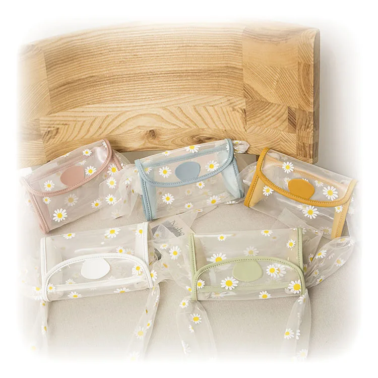 

Daisy Bag Unique Transparent Shoulder Bag 2020 Summer Flower Mobile Phone Bag Purse, 5colors