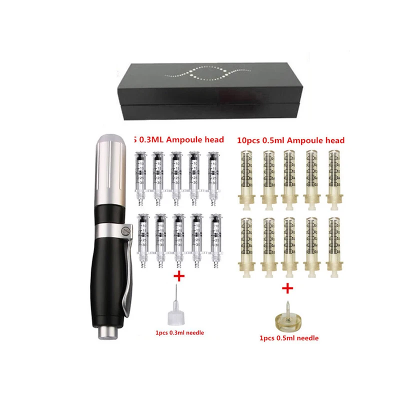 

Hyaluronic 2 in 1 anti wrin hyaluron acid hialuron caneta pressurizada mesotherapy hyalautonic face lip filler pen injection 0.3