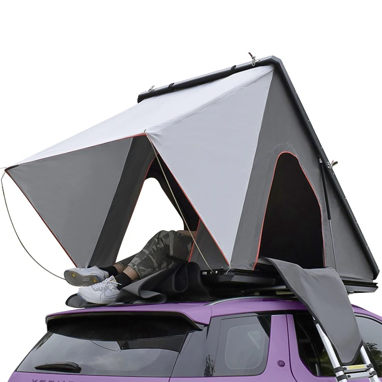 

WILDSROF 1-2 Person Automatic Roof Top Tent Hard Shell Suv Tent Aluminium Triangle Rooftop Tent Car For Family