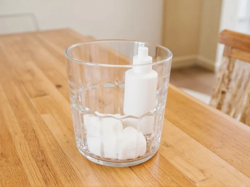 Essential DIY cleaning ingredients on wooden table