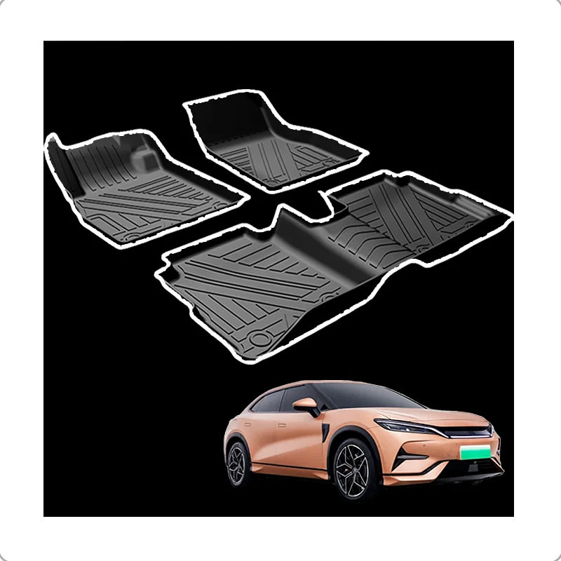 

Elephant Tower 2022 New Design Full Set Eco-Friendly 3D 5D Customized Tpe Car Floor Mat Waterproof for Byd Song Plus