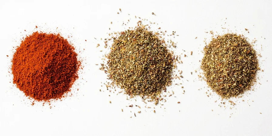 Spice rack featuring various homemade seasoning blends including Italian seasoning