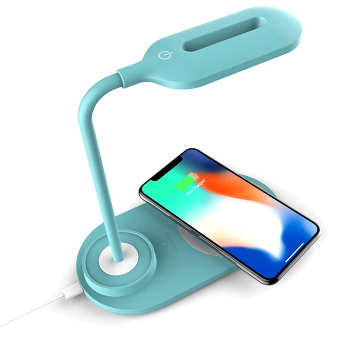 WH-614 10W Intelligent Portable Universal desk lamp wireless phone charger qi fast wireless charger