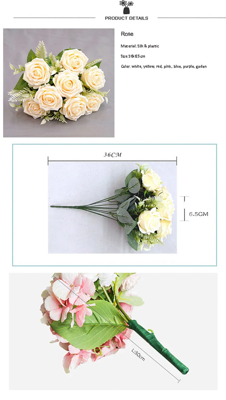artificial flowers in decorative pots