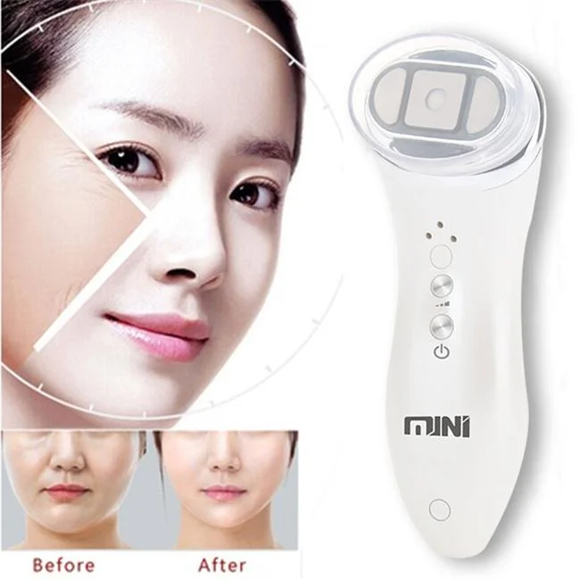

Potrable Face Lifting Mini Hifu Machine 2021 Home Use HIFU Machine, White, pink