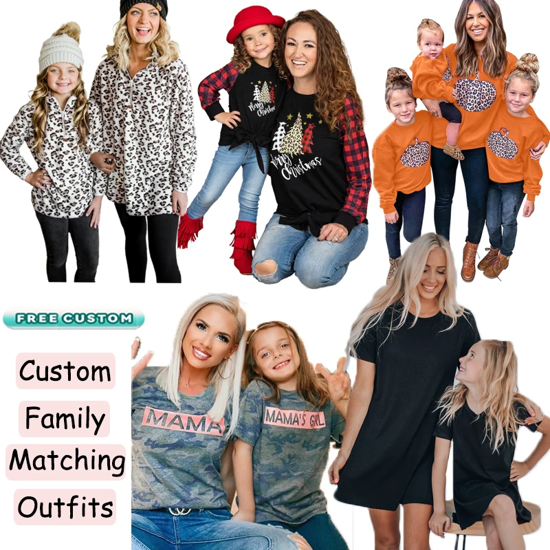 

Wholesale Designer Mother Daughter Clothes Family Matching Outfits Mommy And Me Outfits