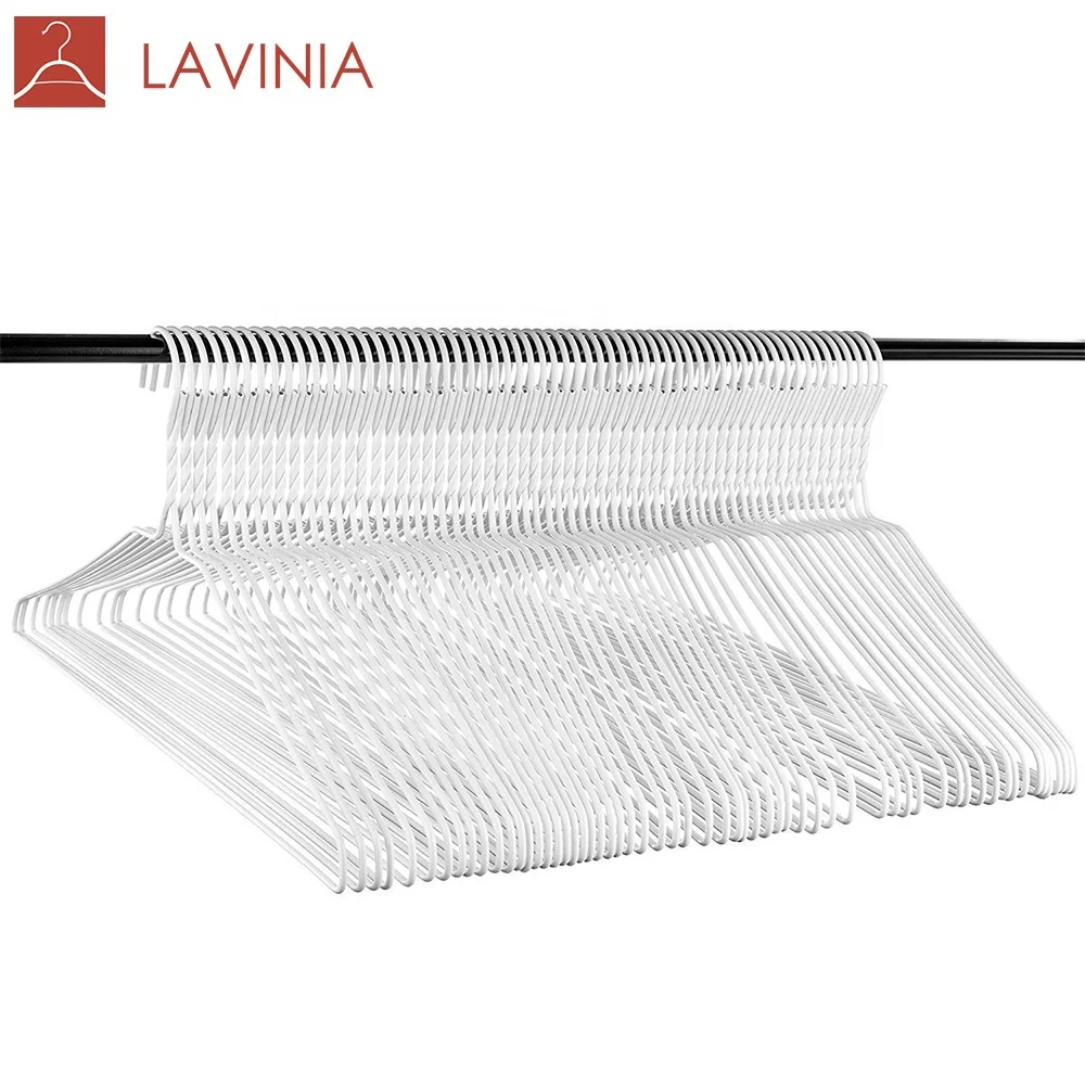 

Free Sample Custom Wholesale Supermarket Galvanized Wire Laundry Hanger, Any color