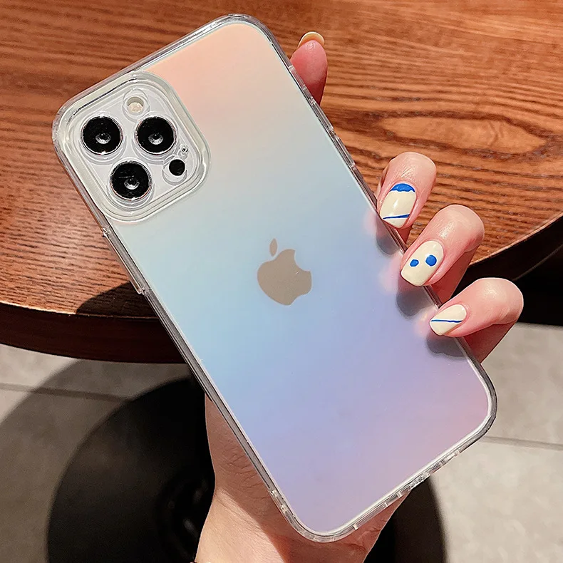 

The Mobile Phone Case That Changes Colors With The Light Is Designed For Women