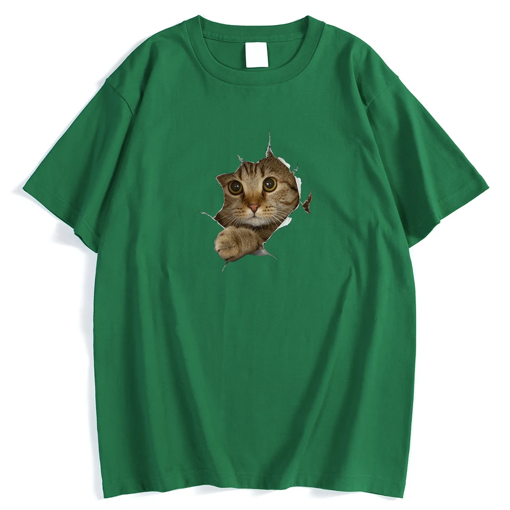

High quality sublimation printing tshirt low moq men cute cat t shirt accept custom printing t-shirt