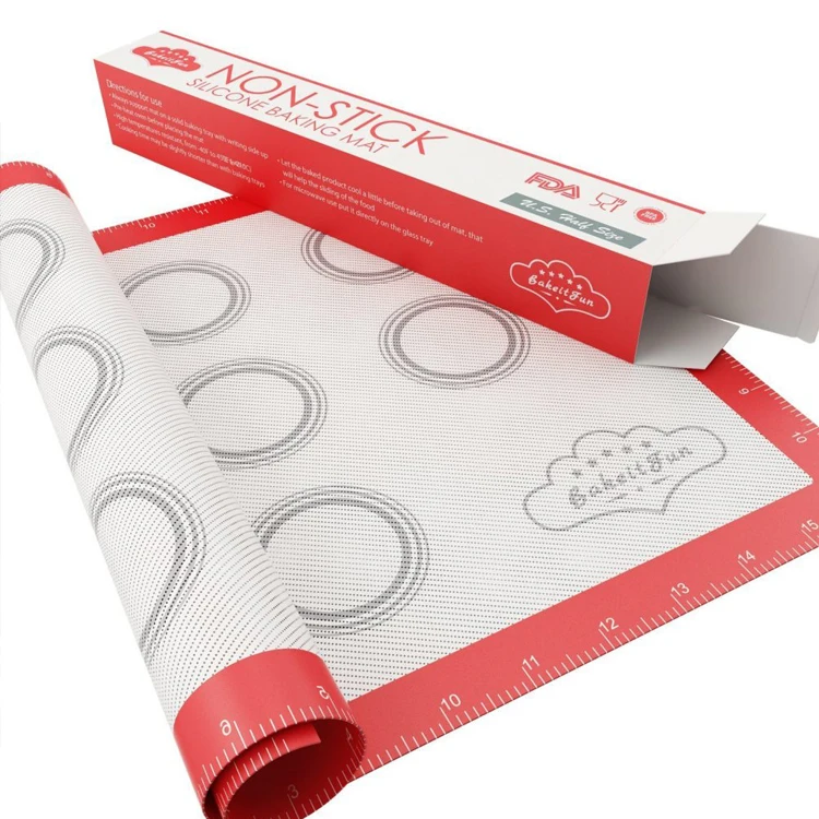 

Amazon Top Seller 2021 Kitchen Accessories Chopping Measurements Mat Silicone Baking Mat, Blue, green, red, black