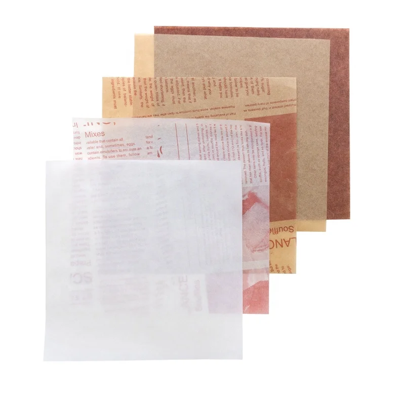 

Food safe greaseproof custom printed deli sandwich burger wrapping paper