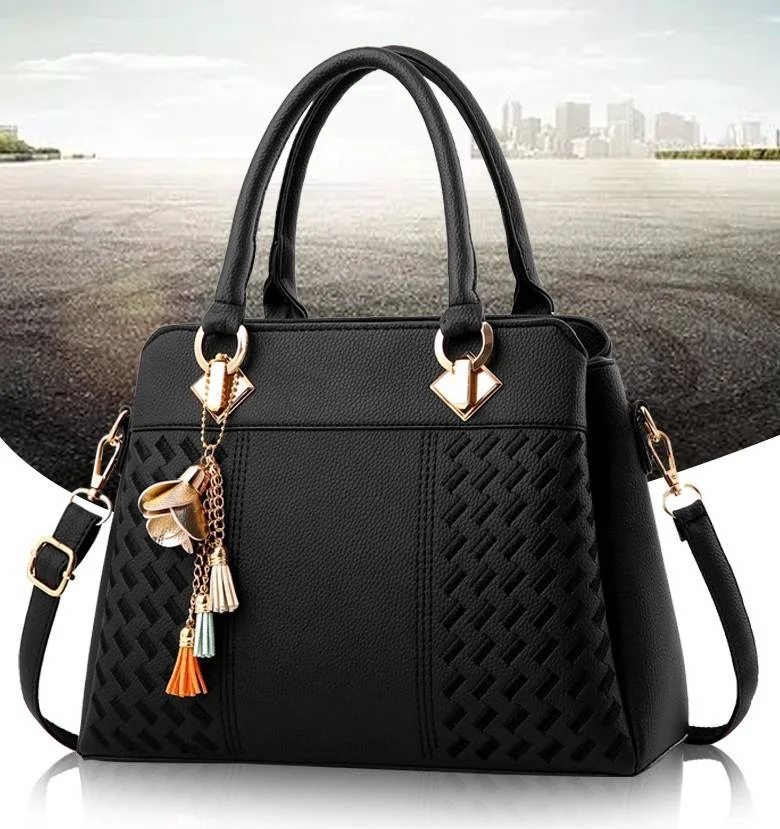 

Fashion Women Handbags Tassel PU Leather Totes Bag Top-handle Embroidery Crossbody Shoulder Bag Lady andBags