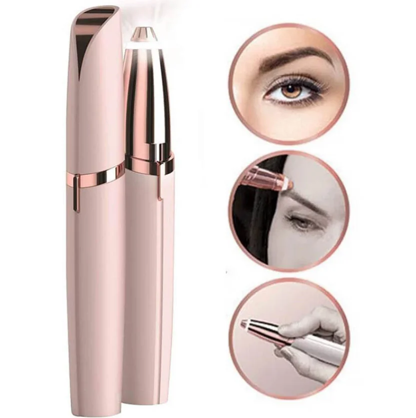 

Painless Lady Rechargeable Mini Eye Brow Shaver Razor Electric Eyebrow Trimmer Hair Remover As Seen On Tv USB Charger, Colors