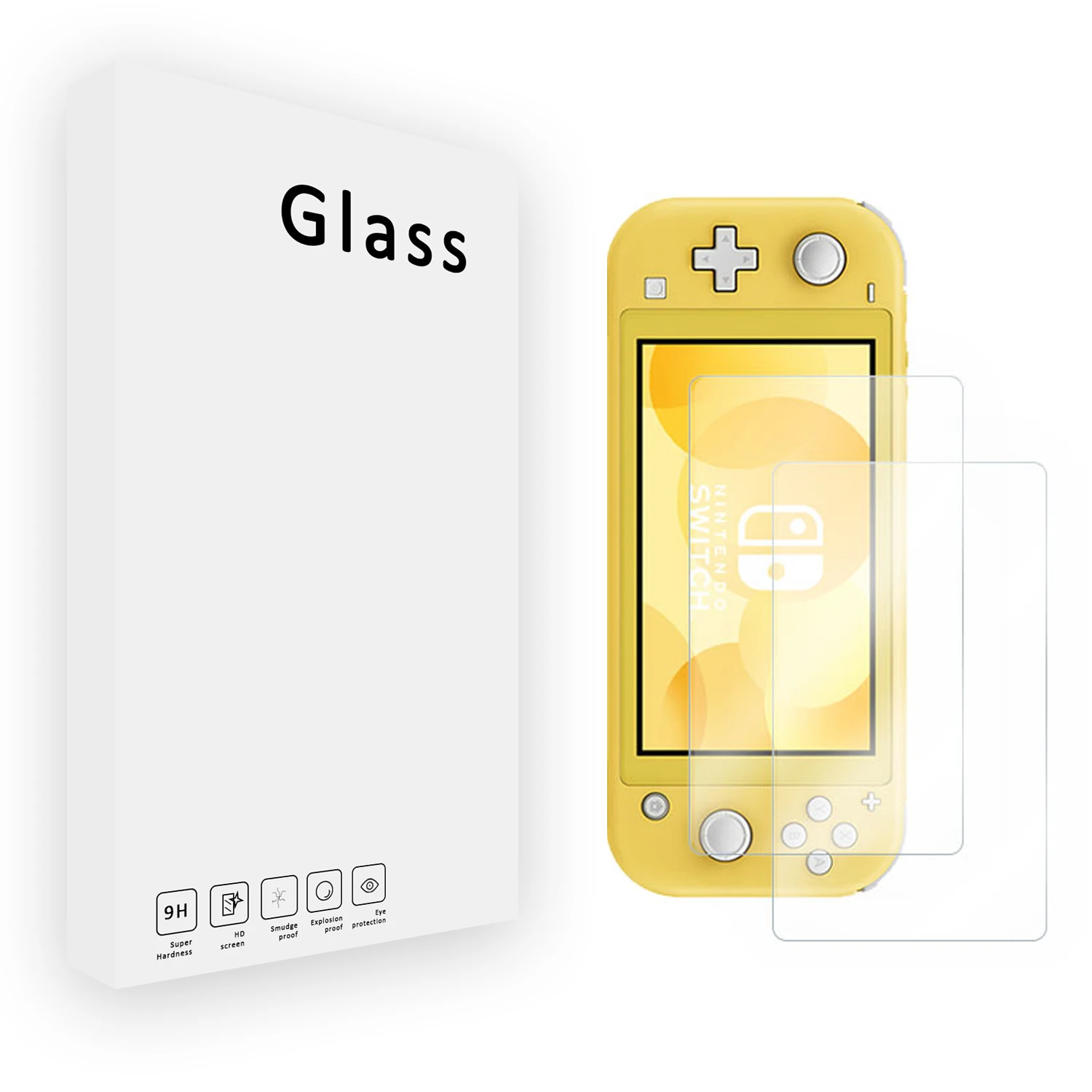 

Nintendo Switch Lite 5.5 inch tempered glass screen protector Clear on sale, Transparent, crystal clear, crystal clear