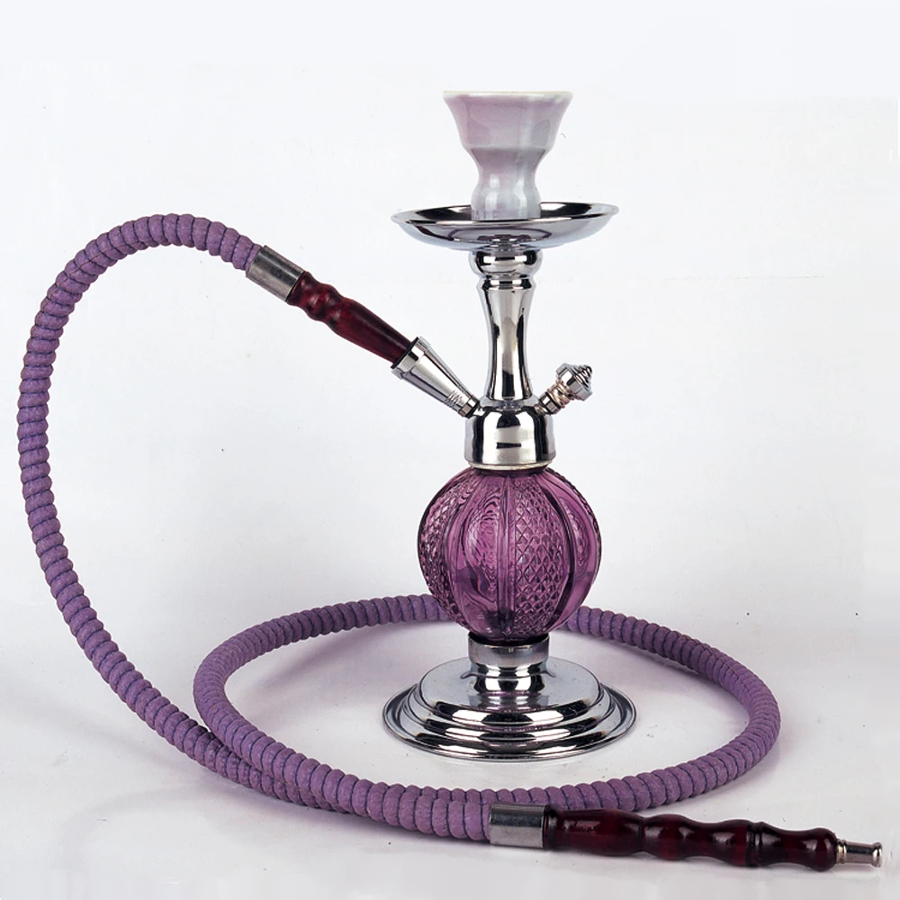 

Customized Big Glass Luxury Premium Hookah, Purple